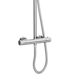 Monza Modern Round Thermostatic Shower (300mm Head - Chrome) -Shower Essence mza03h d1