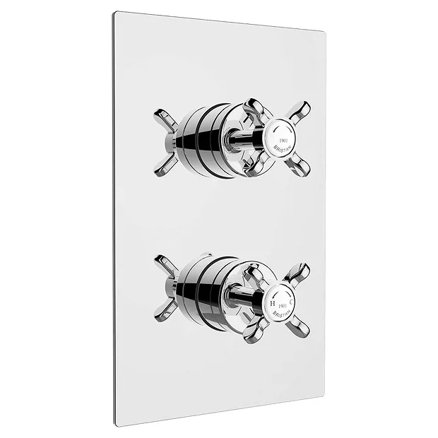 Bristan - 1901 Thermostatic Recessed Dual Control Shower Valve With Integral Diverter - Chrome 3 Bristan - 1901 Thermostatic Recessed Dual Control Shower Valve With Integral Diverter - Chrome