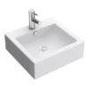 Nuie 470 X 450mm Square Ceramic Counter Top Basin - 1 Tap Hole -Shower Essence nbv102 detail1