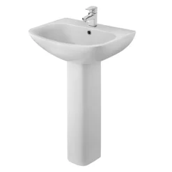 Nuie Ava 545mm 1TH Basin & Pedestal 6 Nuie Ava 545mm 1TH Basin & Pedestal -Shower Essence ncg400 l