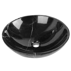 Nero Margiua 430mm Round Marble Basin 0TH -Shower Essence nm001 d4