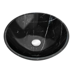 Nero Margiua 430mm Round Marble Basin 0TH -Shower Essence nm001 nd1
