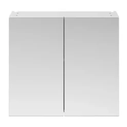 Brooklyn 800mm Gloss White Bathroom Mirror Cabinet - 2 Door -Shower Essence off119 d2