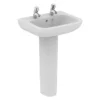 Armitage Shanks Portman 21 2TH Basin & Pedestal -Shower Essence por21502th l