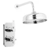 Nuie Edwardian Twin Concealed Thermostatic Shower Valve With 8" Apron Fixed Head -Shower Essence premieredwardiantwinconcealedthermostaticshowervalveinc8apronfixedheadd1