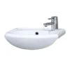 Nuie - Sienna 420mm Semi-recessed Ceramic Basin -Shower Essence premiersienna400mmsemirecessedceramicbasinnbs004l
