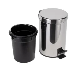 Croydex 3 Litre Stainless Steel Pedal Bin -Shower Essence qa107205ai2