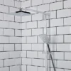 Bristan Quadrato Thermostatic Bar Shower Valve With Rigid Riser + Fast Fit Kit