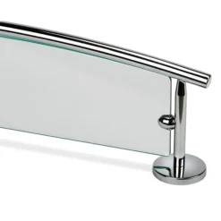 Croydex - Hampstead Glass Shelf - Chrome 7 Croydex - Hampstead Glass Shelf - Chrome -Shower Essence qm641441ai2