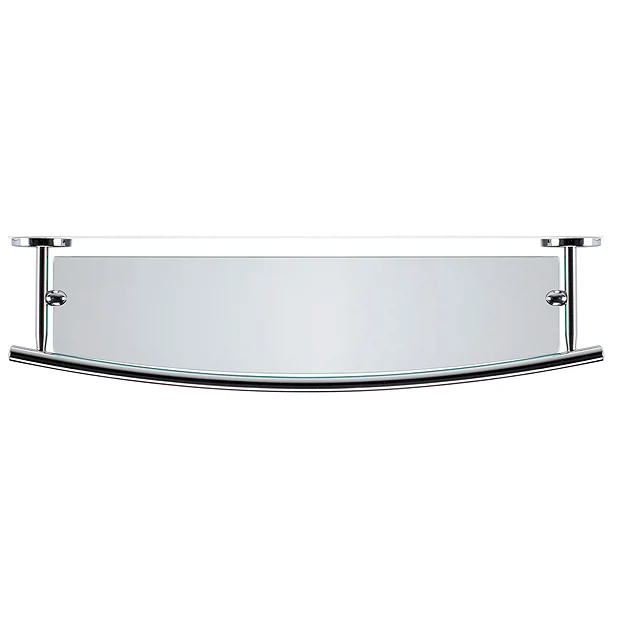 Croydex - Hampstead Glass Shelf - Chrome 3 Croydex - Hampstead Glass Shelf - Chrome