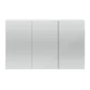 Hudson Reed 1350mm White Gloss 3 Door Mirror Cabinet