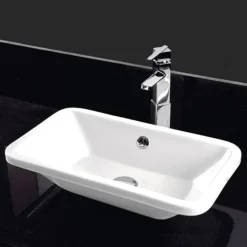 RAK Chameleon 560mm Counter Top Basin With Chrome Overflow Kit