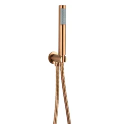 Arezzo Brushed Bronze Round Thermostatic Shower Pack With Head + Handset -Shower Essence rd4bzpk d4