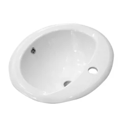 Rio Oval Inset Basin 1TH - 520 X 460mm -Shower Essence rioinsetbasin1th520x455mmd1