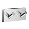 Smedbo House - Polished Chrome Double Towel Hook -Shower Essence rk356 l
