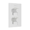 Heritage Dartmouth 2 Outlet Twin Concealed Thermostatic Shower Valve - Chrome -Shower Essence sdac01