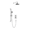 Heritage Dartmouth Concealed Thermostatic Shower With Fixed Head And Flexible Kit - Chrome -Shower Essence sdacdual01