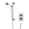 Heritage - Dawlish Concealed Valve With Adjustable Riser - Chrome 2 Heritage - Dawlish Concealed Valve With Adjustable Riser - Chrome -Shower Essence sdcdual01 ln