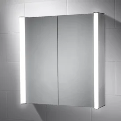 Sensio Aspen Diffused Double LED Mirror Cabinet With Shaving Socket -Shower Essence se30816c0 l