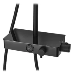 Triton Push Button Thermostatic Shower Mixer - Matte Black -Shower Essence sfxpbdivblk d1