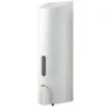 Euroshowers - Tall Single Liquid Dispenser - White -Shower Essence singledispenserwhiteverylarge