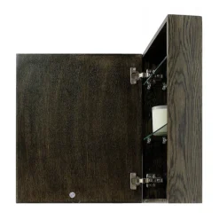 550mm Slimline Mirror Cabinet Dark Oak -Shower Essence smcdo d1