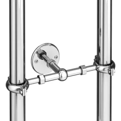 Traditional Chrome Stand Pipe Support Bracket -Shower Essence spsbchrl