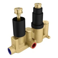 Arezzo Matt Black Square Shower Package (inc. Valve, 200 X 200 Square Head And 90-Degree Bend Arm) -Shower Essence sq4blkpk d2