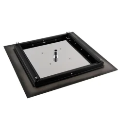 Arezzo 400mm Matt Black Recessed Square Shower Package With Concealed Valve + Handset -Shower Essence sq6blkpk d2