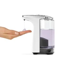 Simplehuman Liquid Sensor Pump Soap Dispenser - White -Shower Essence st1018 d3