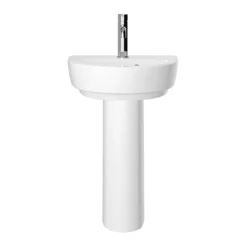 Heritage Stamford 450mm 1TH Basin + Full Pedestal