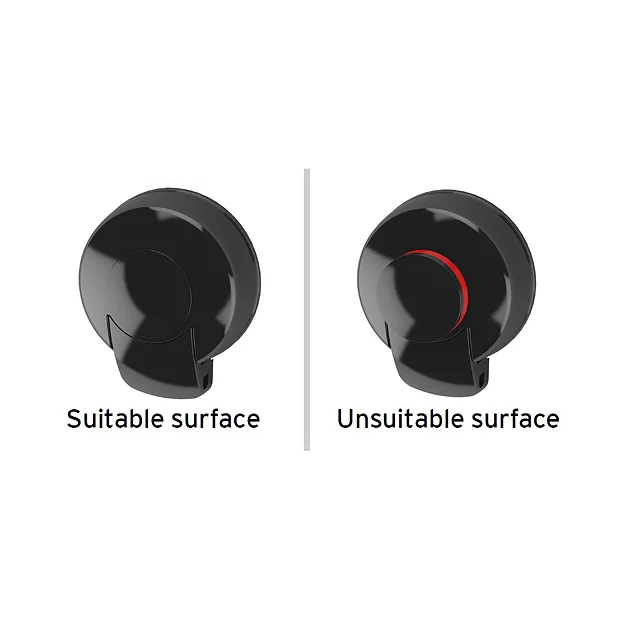 Orion SuctionLoc Black Bottle Shower Basket 3 Orion SuctionLoc Black Bottle Shower Basket