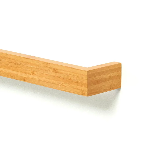 600mm Single Wooden Towel Rail Bamboo 3 600mm Single Wooden Towel Rail Bamboo