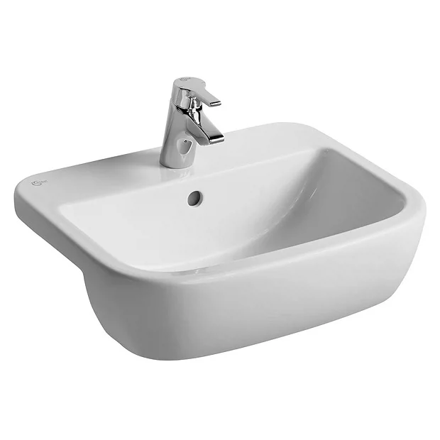 Ideal Standard Tempo 55cm 1TH Semi-Countertop Washbasin 4 Ideal Standard Tempo 55cm 1TH Semi-Countertop Washbasin - Image 2