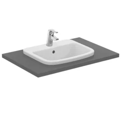 Ideal Standard Tempo 55cm 1TH Inset Countertop Basin 7 Ideal Standard Tempo 55cm 1TH Inset Countertop Basin -Shower Essence t059201 d1