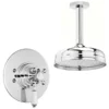 Ultra Beaumont Dual Concealed Thermostatic Shower Valve + Ceiling Mounted 8" Rose -Shower Essence tbdctvl