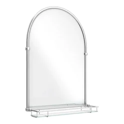 Featured Products 1 Chatsworth Traditional 700 X 490mm Arched Mirror With Glass Shelf - Chrome