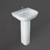 RAK Tonique 45cm Basin 1TH With Full Pedestal