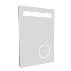 Toronto 500x700mm LED Mirror Incl. Magnifying + Anti-Fog Demist & Shaving Socket -Shower Essence tor01 d1