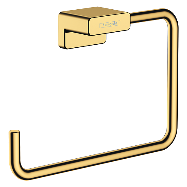 Hansgrohe AddStoris Polished Gold Optic Towel Ring 4 Hansgrohe AddStoris Polished Gold Optic Towel Ring - Image 2
