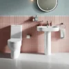 Britton Bathrooms Trim 600mm 1TH Basin With Full Pedestal -Shower Essence tr60fped d3