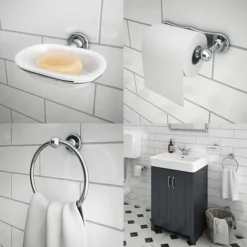 Traditional 3-Piece Bathroom Accessory Pack