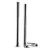 Traditional Chrome Adjustable Shrouds For Roll Top Baths -Shower Essence traditionalchromestandpipeswithadjustableshroudsforrolltopbathsstpws01d1