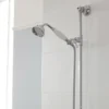 Nuie Traditional Exposed Thermostatic Triple Shower Valve Inc. Riser, 4" Rose & Slide Rail Kit -Shower Essence traditionalexposedthermostatictripleshowervalvetexsvrkitd3