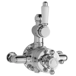Traditional Twin Exposed Shower Package With Valve + Victorian Grand Rigid Riser Kit -Shower Essence traditionaltwinexposedshowerpackagewithvalvevictoriangrandrigidriserkitd1