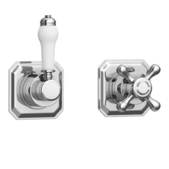 Trafalgar Concealed Individual Stop Tap + Thermostatic Control Valve With With Slider Rail Kit -Shower Essence trafisvpk3 d2
