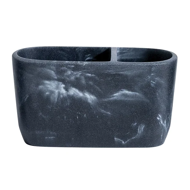 Trafalgar Anthracite Marble Effect Polyresin Electric Toothbrush Holder 3 Trafalgar Anthracite Marble Effect Polyresin Electric Toothbrush Holder