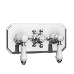 Trafalgar 2 Outlet Shower System (Fixed Shower Head + Overflow Bath Filler) -Shower Essence trd2ssd1