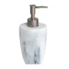 Trafalgar White Marble Effect Polyresin Liquid Soap Dispenser -Shower Essence trwlsd l