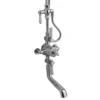 Hudson Reed Topaz Triple Thermostatic Shower Valve With Rigid Riser Kit & Bath Spout -Shower Essence tsvt103 d3